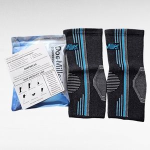 Doc Miller Ankle Compression Sleeves 1 Pair Blue XX Large
